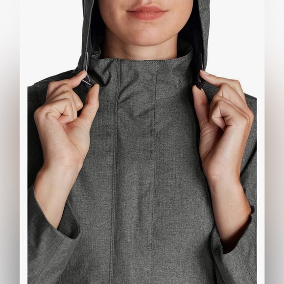 Eddie Bauer Girl on the Go gray coat with detachable hood and lining. Size 3XL - Picture 11 of 15